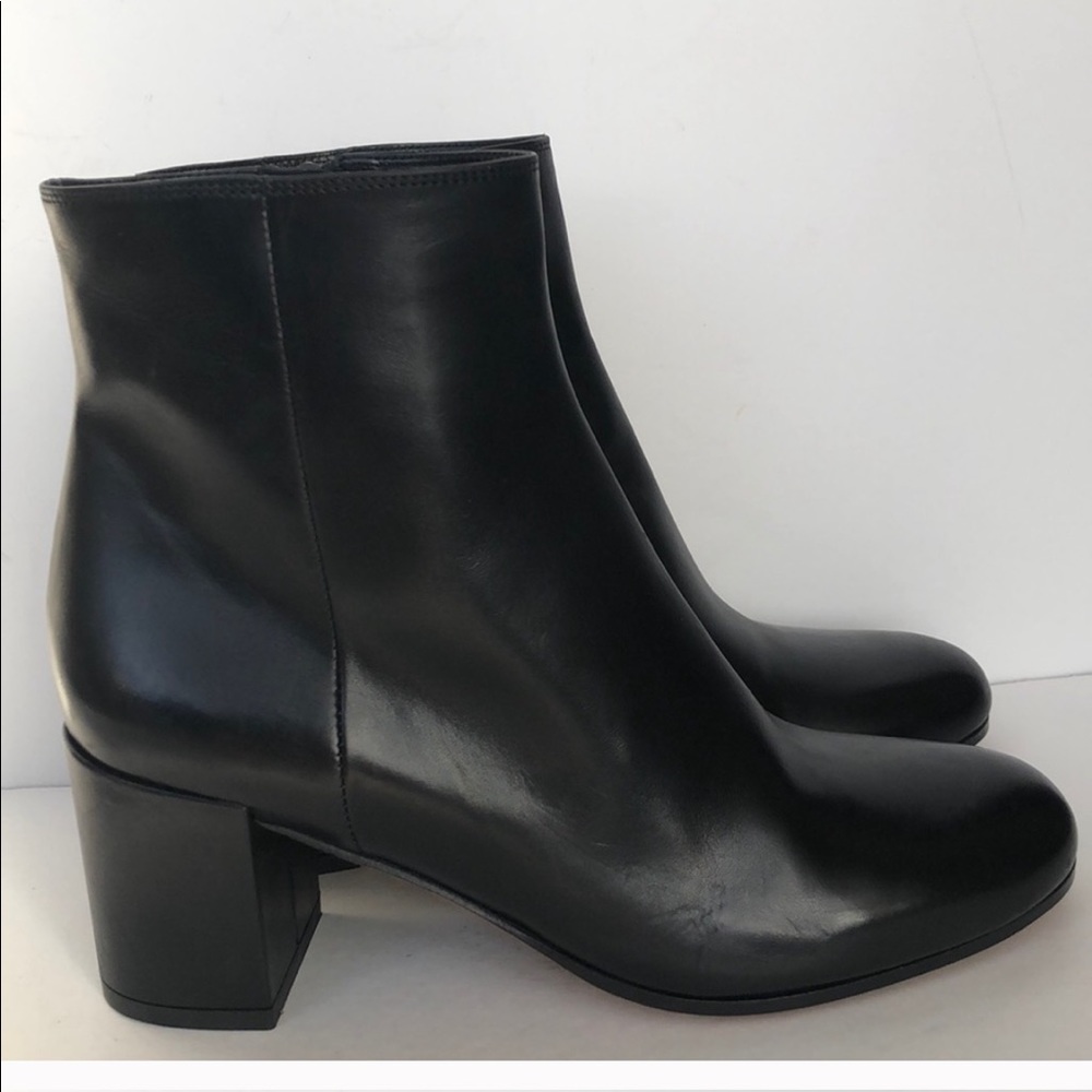 Vince Blakely leather ankle heel bootstrap 7 37